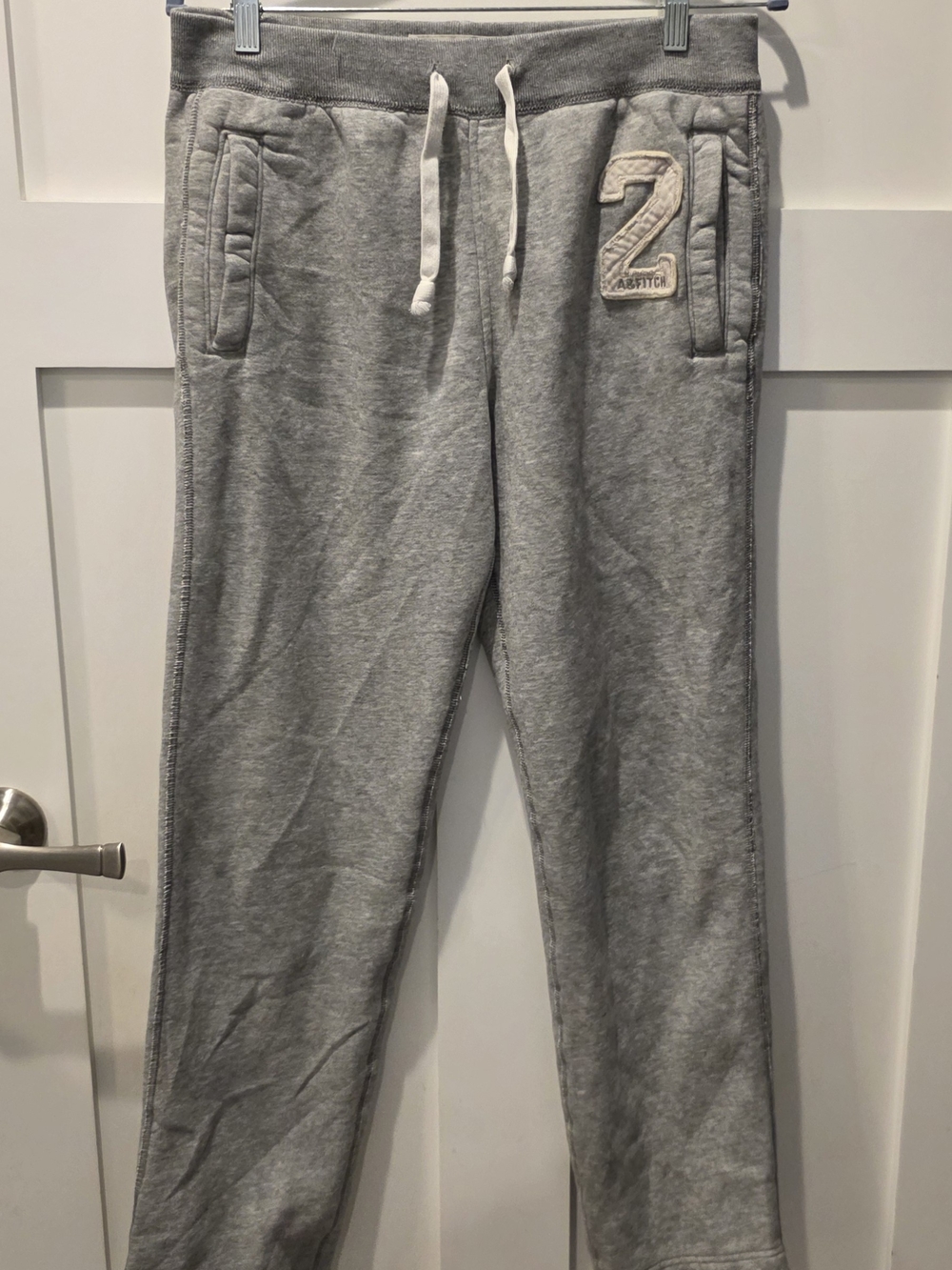 Abercrombie & Fitch Men's Grey Sweatpants  Athletic #2 AF Small